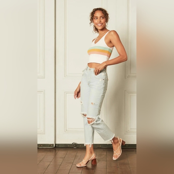 Boyish High-Rise Straight Leg Jean Distressed 27 New THE TOMMY | SPECTACULAR NOW - Picture 15 of 17